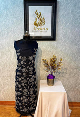 Black Pearl handwork silk fabric top