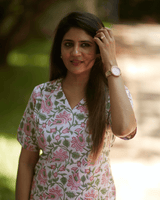Blush Garden Kurti Set – Rose Bloom Edition