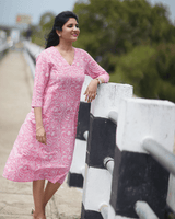 Jaipur Cotton Kurta  – Paisley Pink