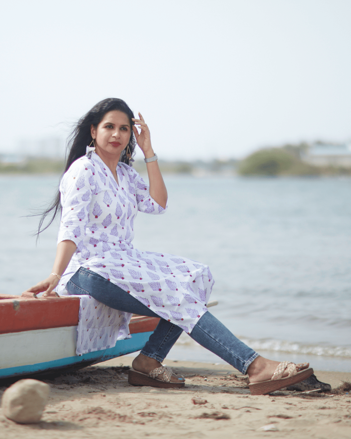 Jaipur Handblock Kali Kurta
