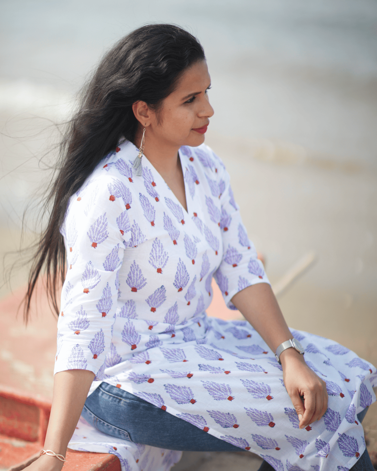 Jaipur Handblock Kali Kurta