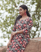 Jaipur Floral Handblock Kali Kurta