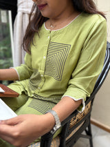 Green Printed Co-ord Set