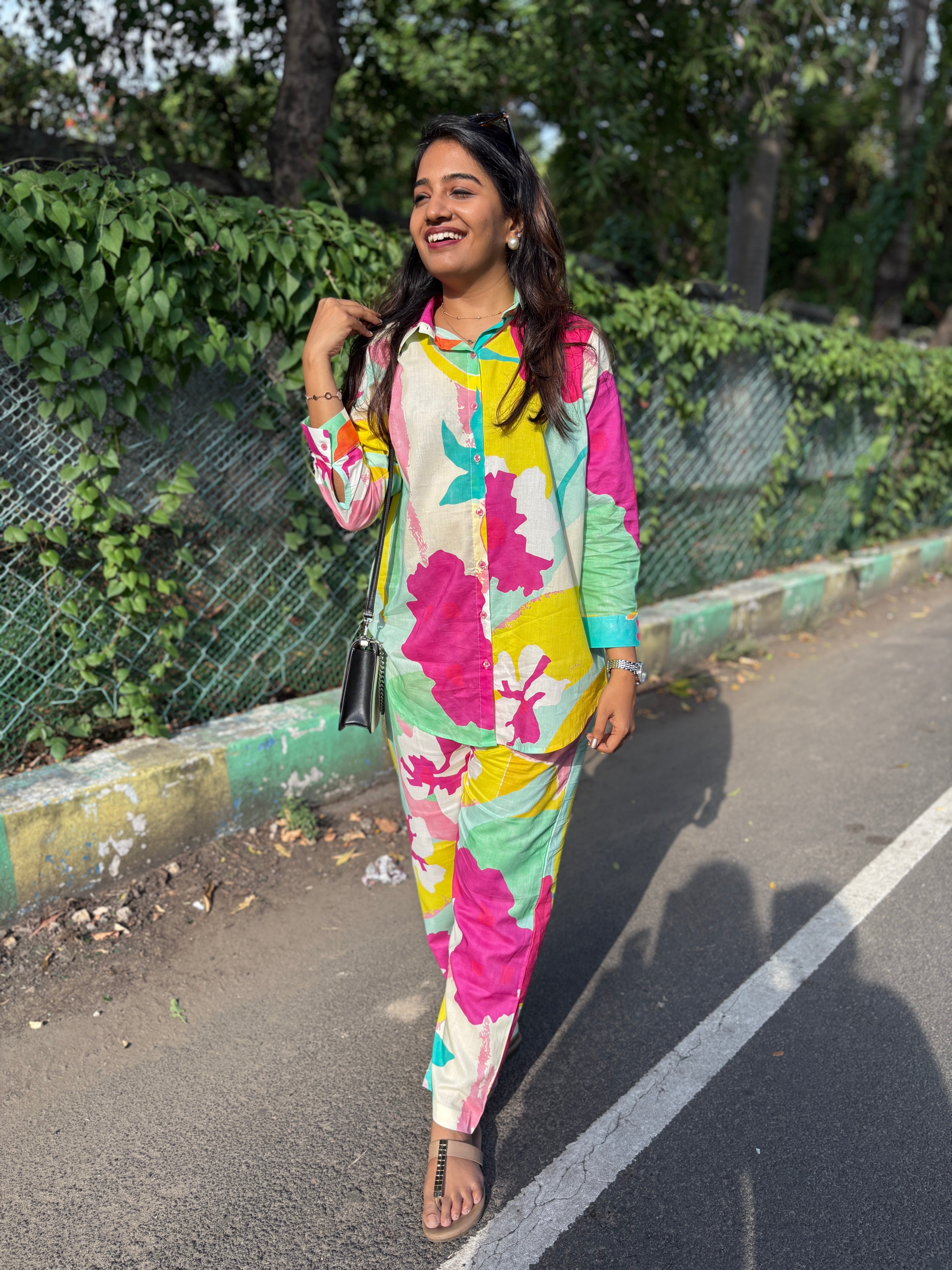 Multi Colored Co-ord Set - 1