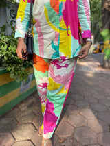 Multi Colored Co-ord Set - 1