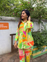 Multi Colored Co-ord Set - 2