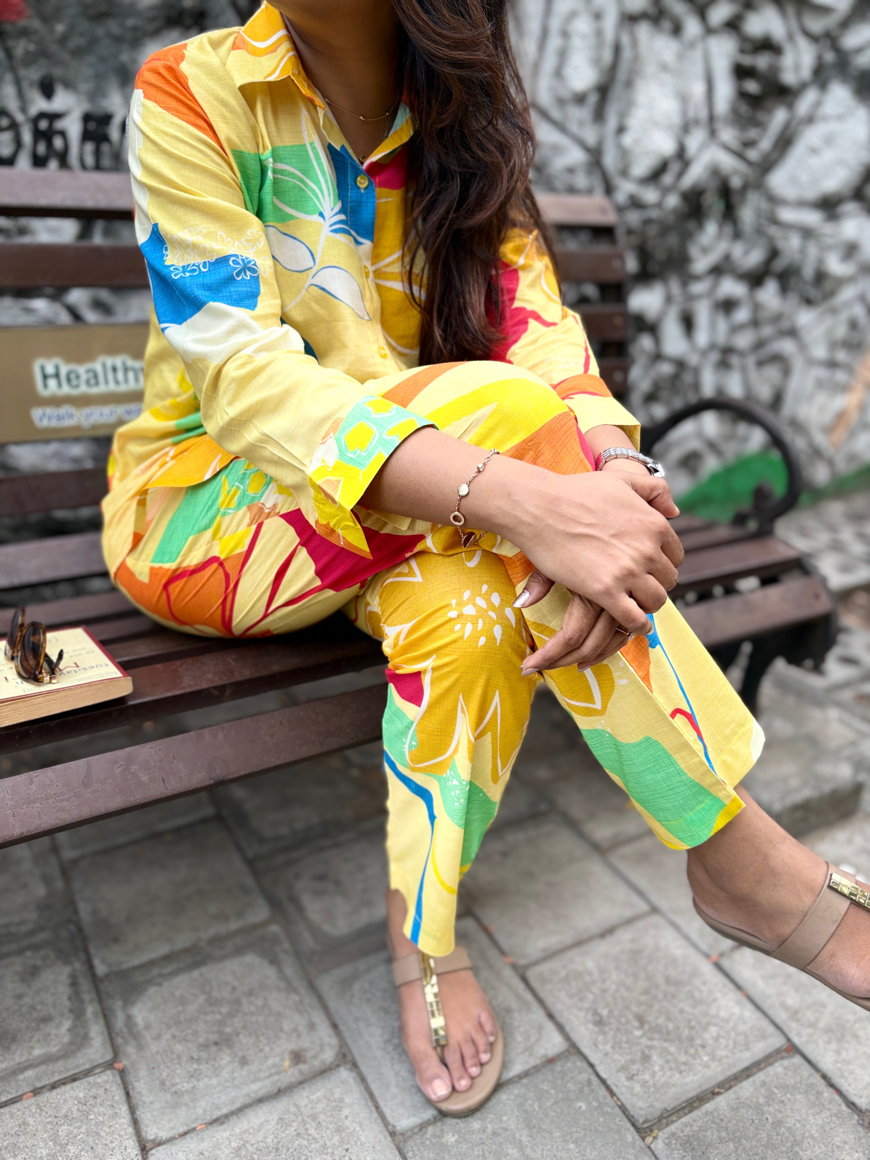 Multi Colored Co- ord Set - 4