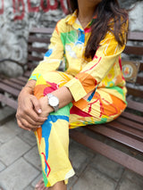 Multi Colored Co- ord Set - 4