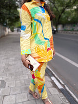 Multi Colored Co- ord Set - 4