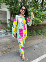 Multi Colored Co-ord Set - 1